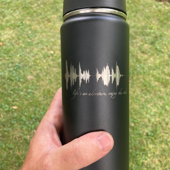 Life's An Adventure, Enjoy The Ride Soundwave 22oz Water Bottle - Picture 4 of 12